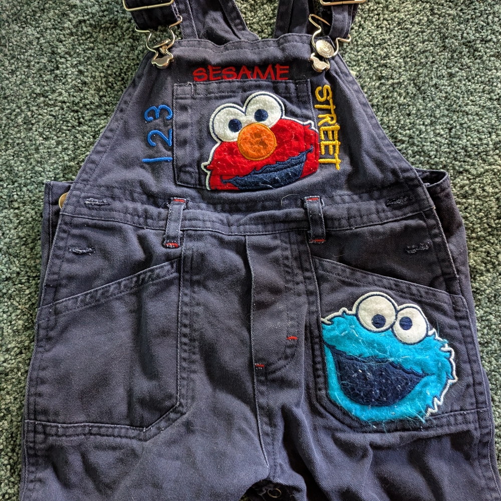 Vintage Sesame Street Overalls 18m